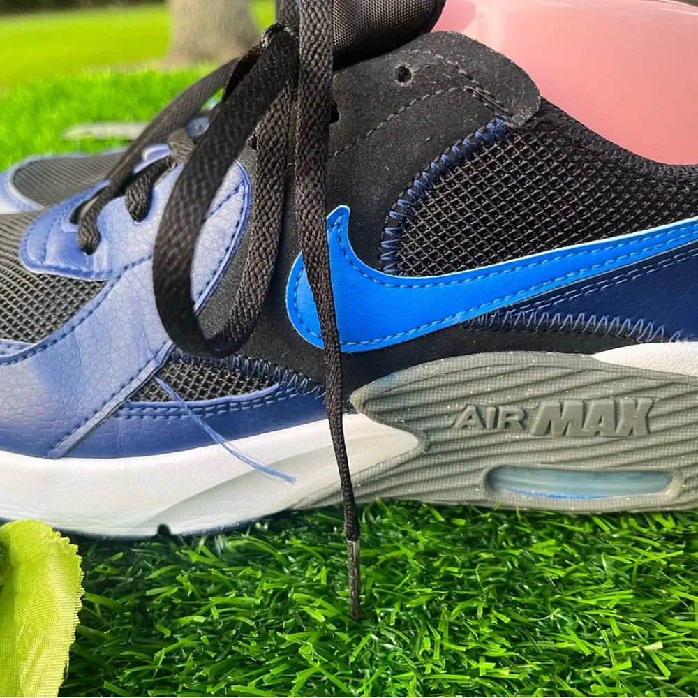 NIKE AIRMAX NAVY BLACK 7Y GUC